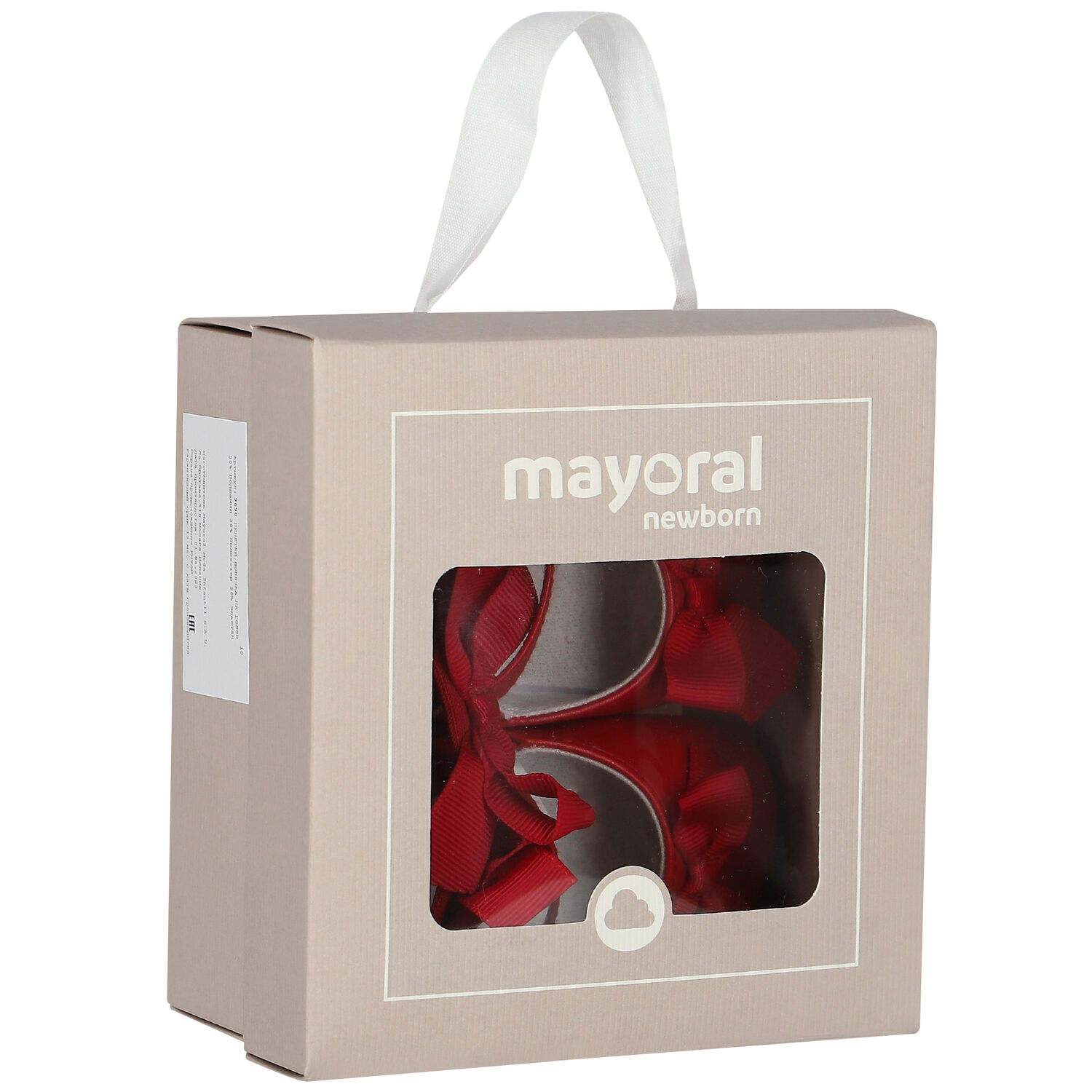 Baby Girls Red Bow Pre Walker Shoes Set, 2, hi-res image number null
